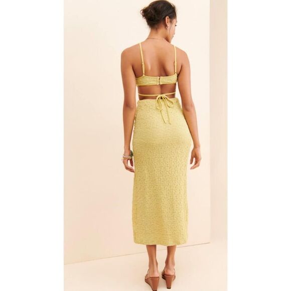 Urban Outfitters Katara Strappy Cutout Midi Dress Size M - Picture 3 of 9